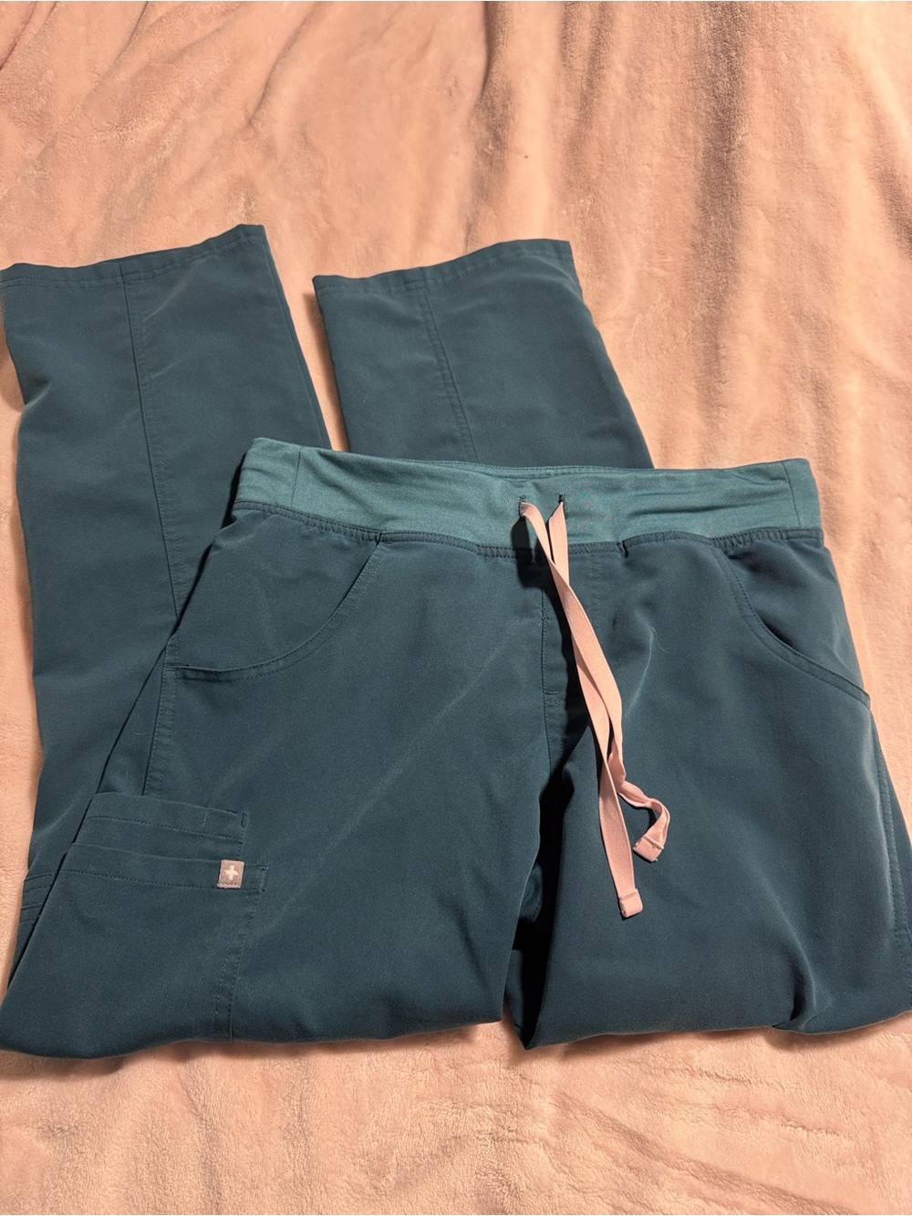 Figs Caribbean Blue Scrub Pants